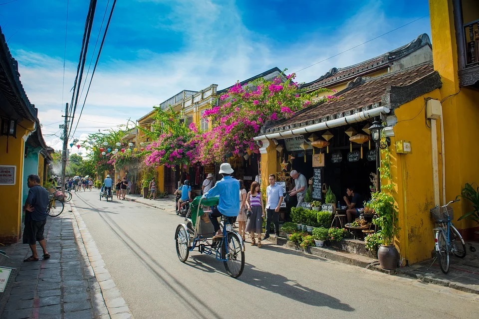 Cyclo in Hoi An Ancient Town, Vietnam